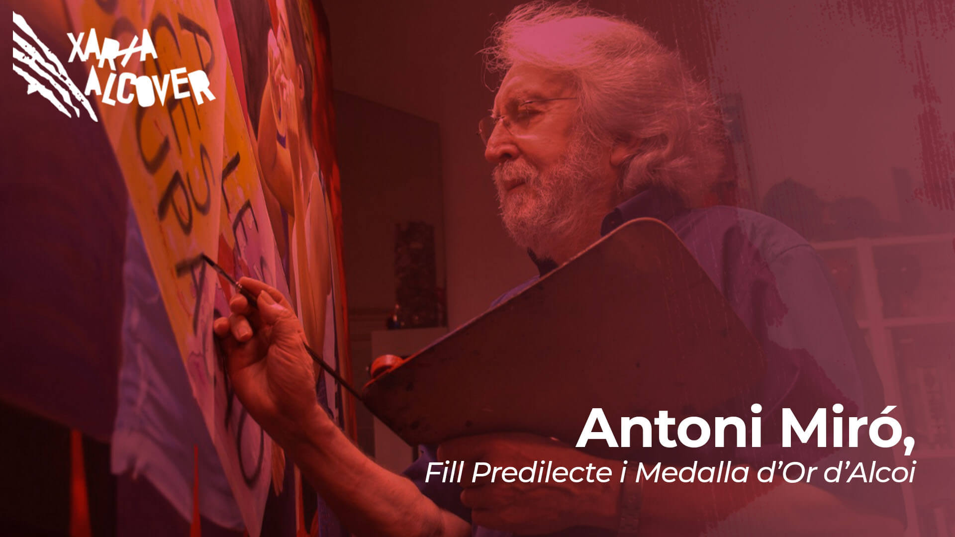 Homenatge a Antoni Miró: Fill predilecte d'Alcoi i Medalla d'Or de la ciutat